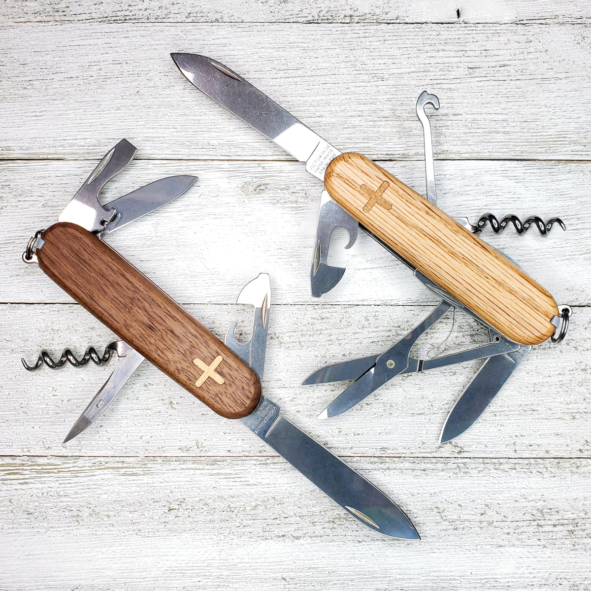 Wood Victorinox Scales 91mm Victorinox Swiss Army Knife Replacement