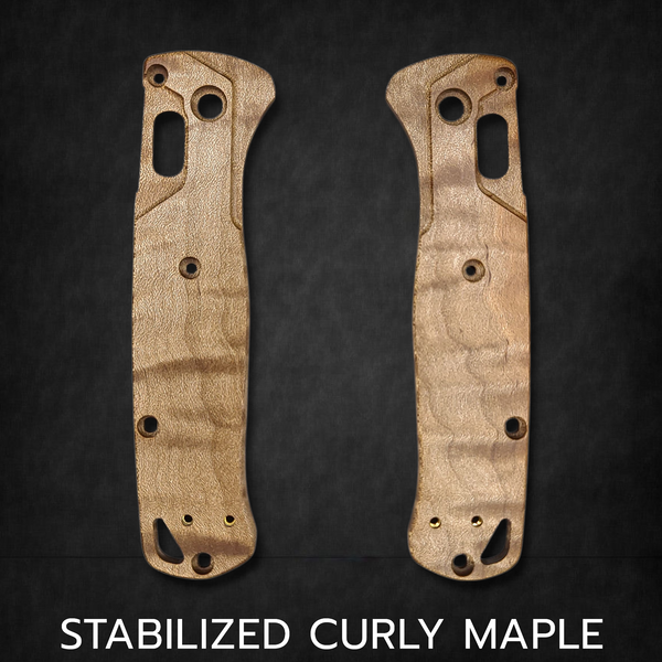 Benchmade Bugout Scales - Stabilized Wood Scales for the Benchmade 535