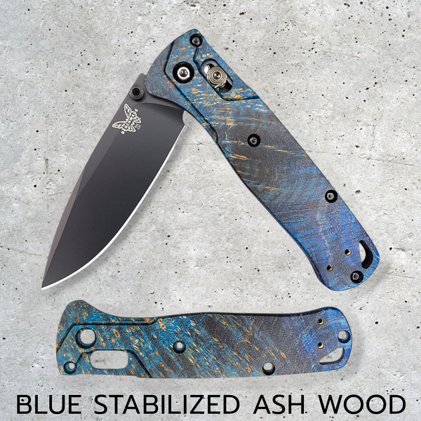 Benchmade Bugout Scales - Stabilized Wood Scales for the Benchmade 535