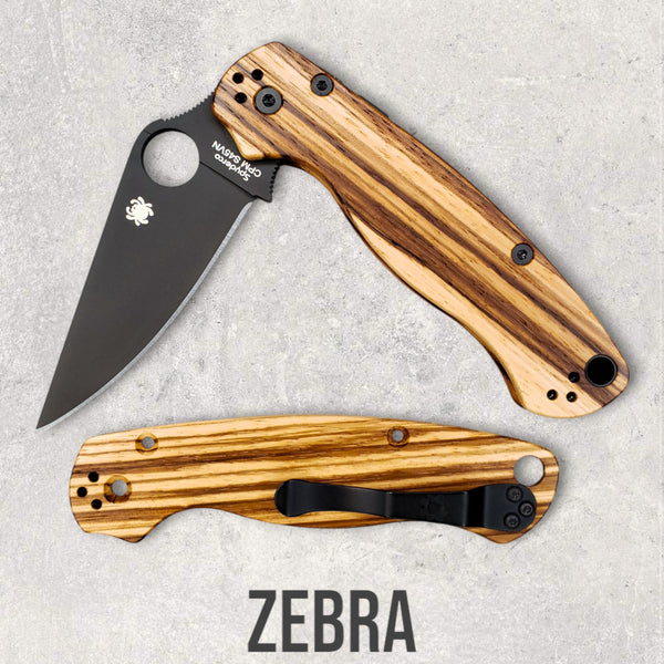 Spyderco Para Military 2 Scales / Wood Spyderco Para 2 Scales