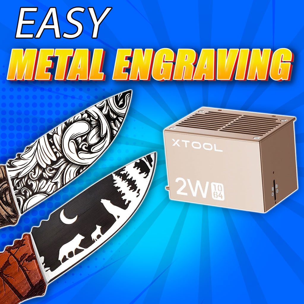 EASIEST Way to Laser Engrave Metals with the xTool Infrared Module!