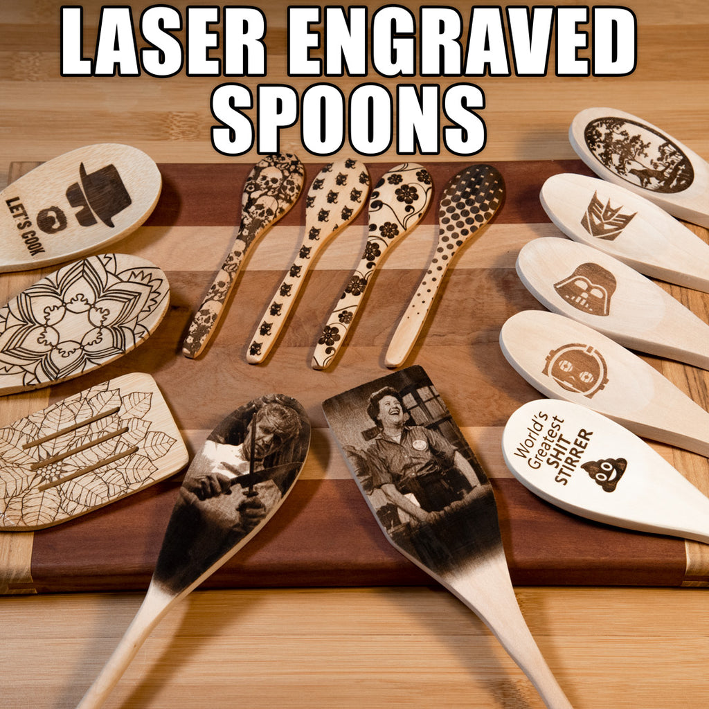 How to Laser Engrave Wood Spoons