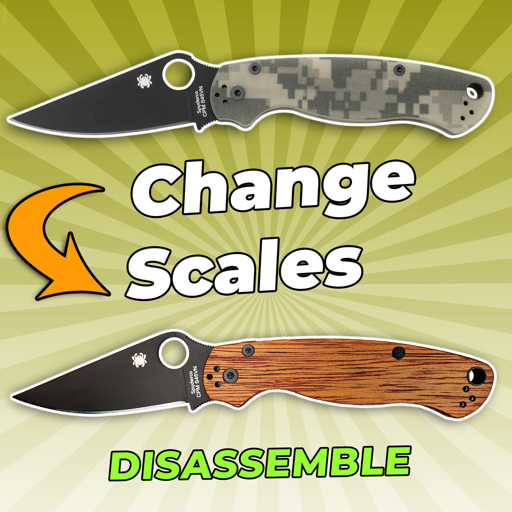 Spyderco Para Military 2: Scales Replacement & Disassembly Guide!