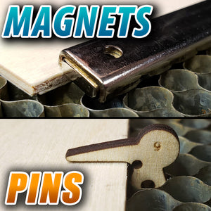 The BEST Hold Downs for Your Laser Cutter: Magnets VS Honeycomb Bed Pins!