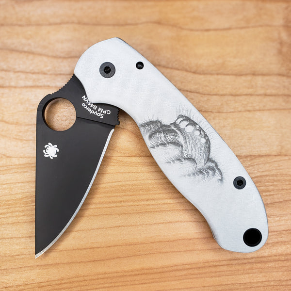 Spyderco Para 3 Aluminum Scales / Custom Spyderco PM3 Metal Scales