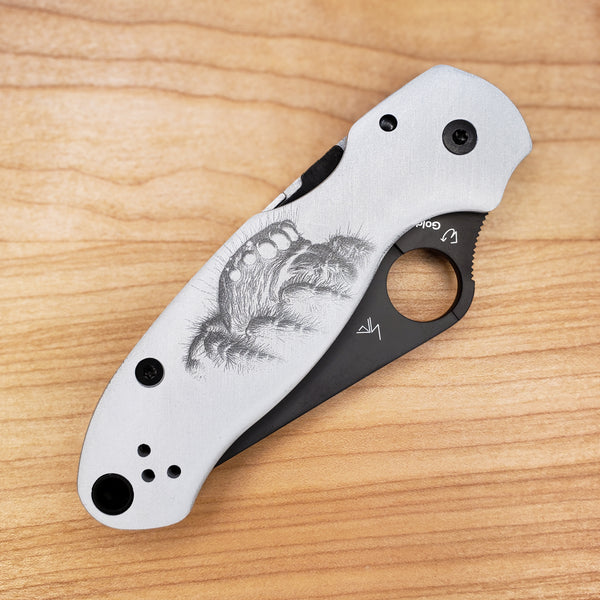 Spyderco Para 3 Aluminum Scales / Custom Spyderco PM3 Metal Scales