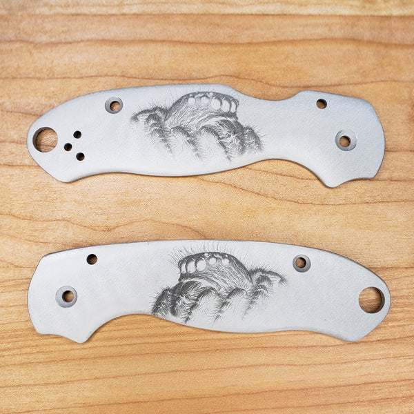 Spyderco Para 3 Aluminum Scales / Custom Spyderco PM3 Metal Scales