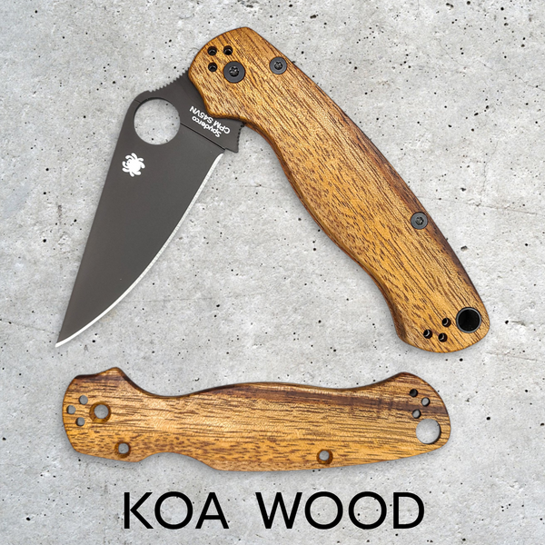 Spyderco Para Military 2 Scales / Wood Spyderco Para 2 Scales