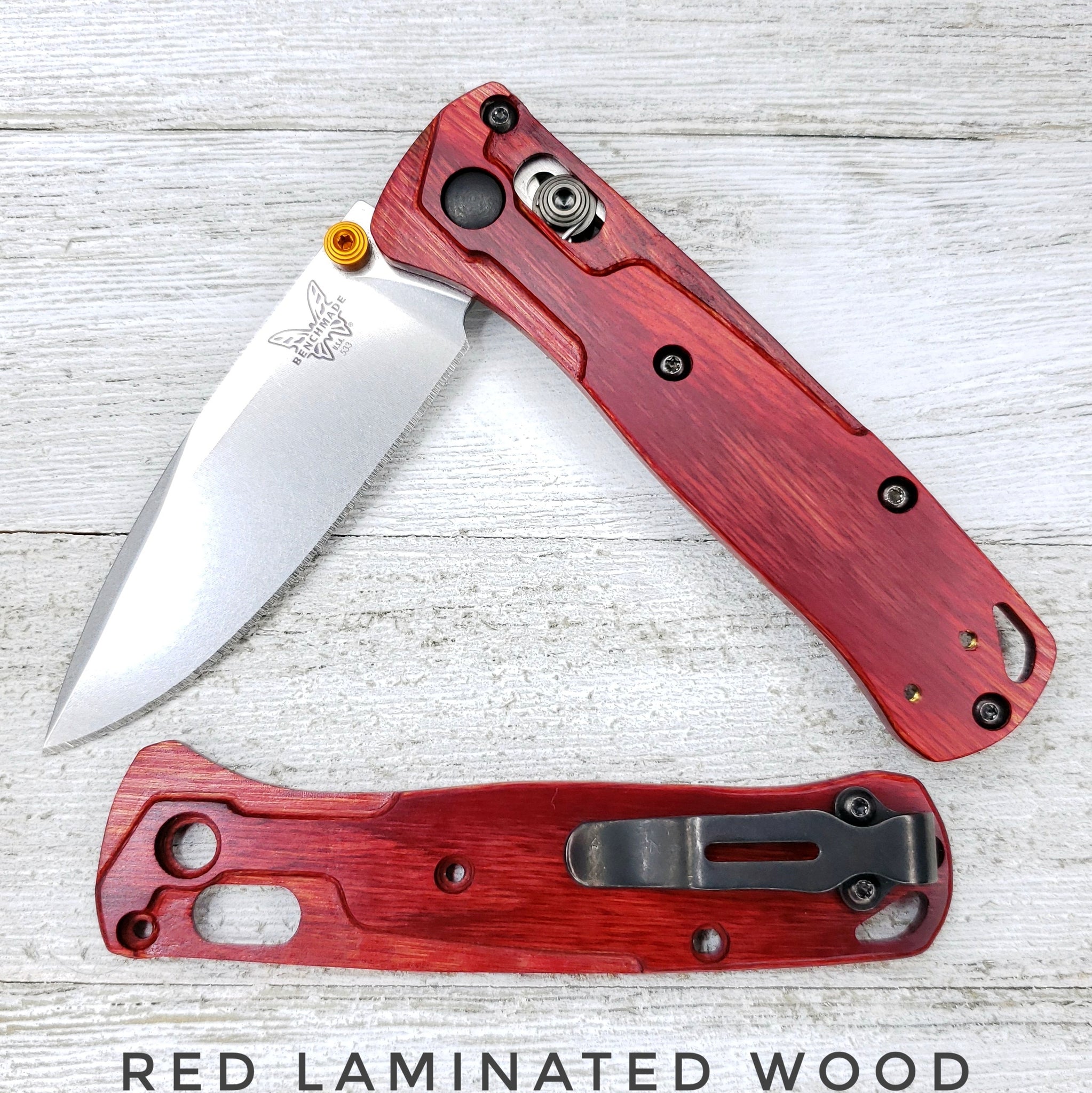 Benchmade MINI Bugout Scales / Benchmade 533 Wood Scales - Style 2