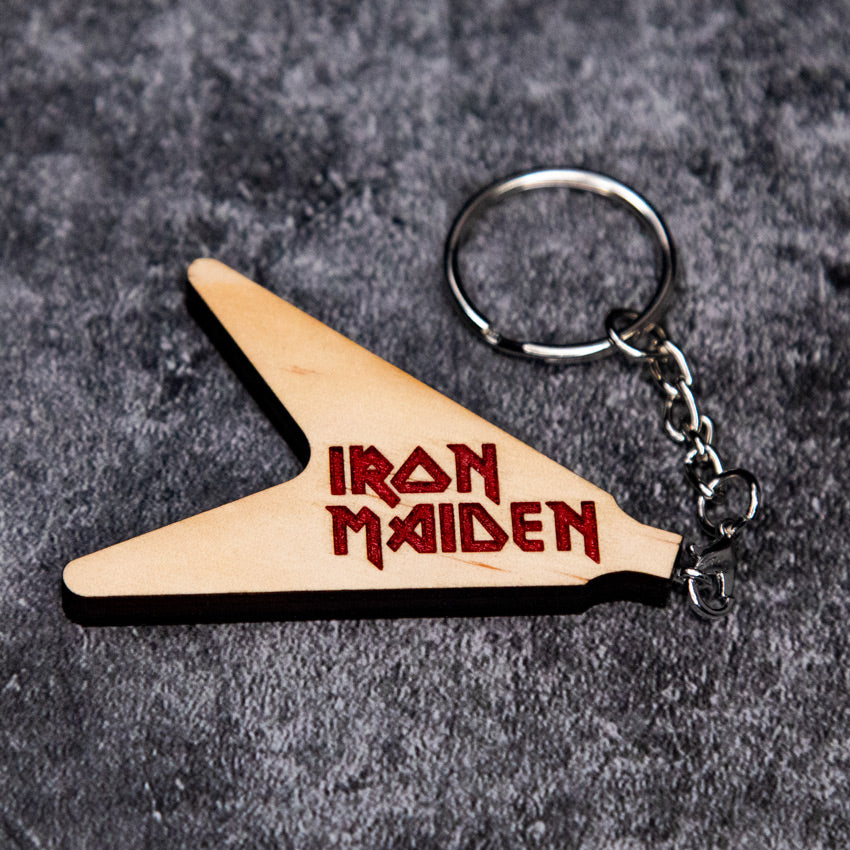 Heavy Metal Gibson Flying V Guitar Keychains - Motorhead, Iron Maiden, –  MakeTechCreate