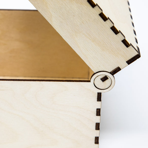 Norse Wooden Box / Vegvisir Engraved Wood Storage Box