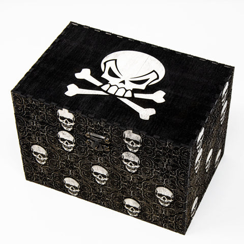 Pirate Chest Wooden Box / Wood Storage Box