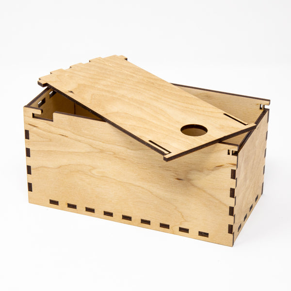 Sliding Lid Trinket Wooden Box / Wood Gift Box